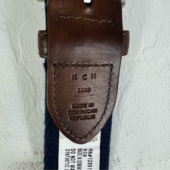 Nautical Flags Motif Leather Tab Belt - Picture 10 of 10
